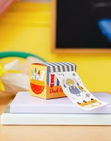 40 stk Back to School Klistremerker & Merkelapper