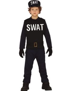 SWAT Politi Barnekostyme 