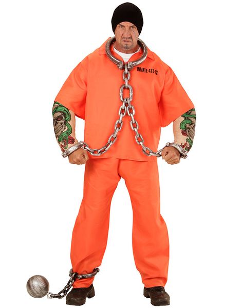 Tatoveret Fange Herrekostume