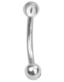The Eye White - 1.2 x 8 mm Øjenbrynspiercing
