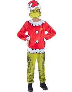 Grinch Santa Kostyme til Barn