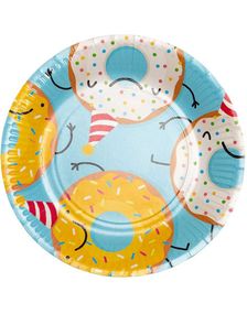 8 stk Papirservietter med Donut Motiv 23 cm