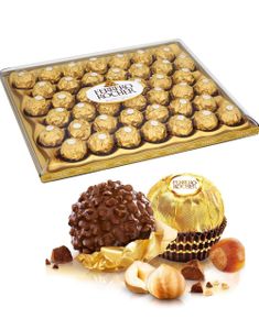 42 sk Ferrero Rocher Chokoladekonfekt - Ekstra Stor Konfekt/Gaveæske 525 gram