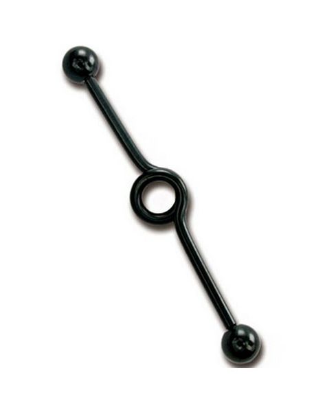 Circle Made Sort - 1,6 x 40 mm Øre Barbel