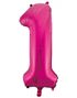 JUMBO Rosa Tallballoner 0-9 - 86 cm