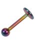 Flerfarvet Labret med Rund Kugle