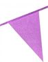 Baby Rosa Glitter Banner med Vimpel Flagg 6 meter