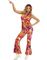 70'er Psykedelisk Orkide Jumpsuit-Kostume 