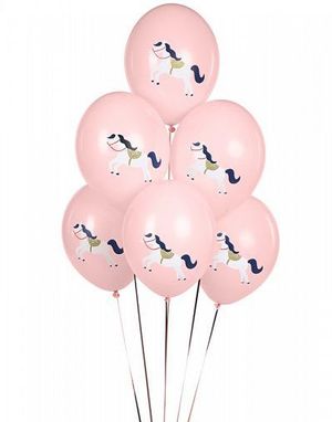 6 stk 30 cm Ballonger - Hesteballongbukett