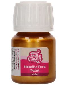 FunCakes Spiselig Gull Metallic Maling 30ml
