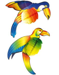 Toucan Fugl - 2 Stk Hamonikapapir