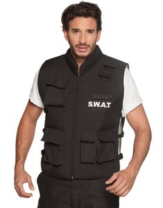 SWAT kostumevest til Voksne med Lommer