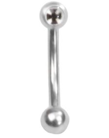 Black Ridder Cross - 1.2 x 8 mm Øjenbrynspiercing
