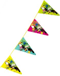 6 meter Banner med Stort Vimpelflagg - Toucan