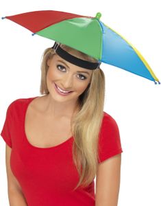 Regnbuefarvet Paraply Hat