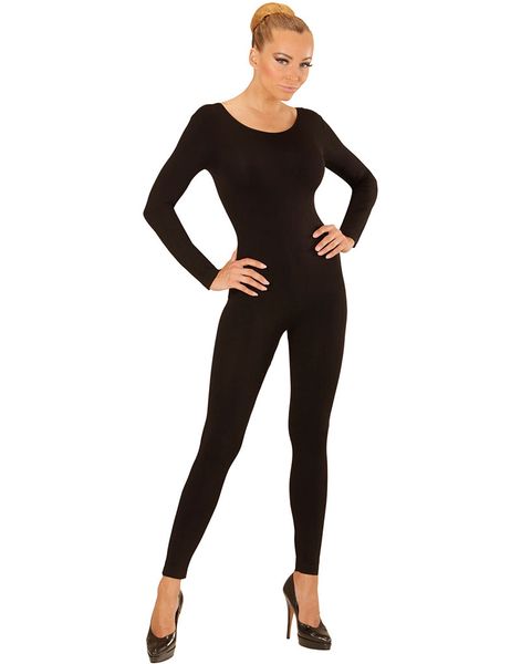 Sort Bodysuit med Lange Ærmer