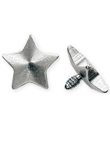 Silver Star - Dermal Anchor Kugle