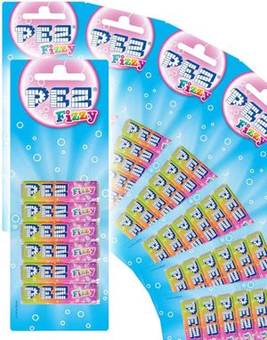 18 stk. 6-pakninger Pez Fizzy Mix Refills 918 gram
