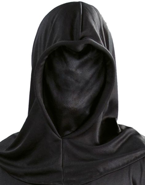 Sort Maske med Hætte