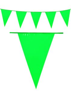 Grønt Banner med Store Vimpel Flag 10 meter