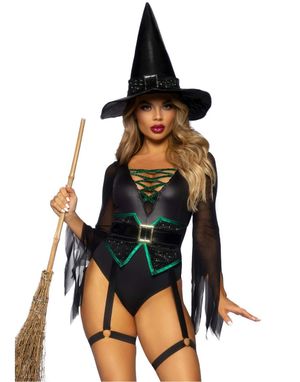 Broomstick Babe - Heksekostume til Dame