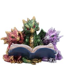 Tales of Fire - Tre Små Lesende Drager 11,5 cm