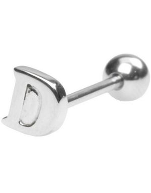 Tungepiercing med Bogstavet D