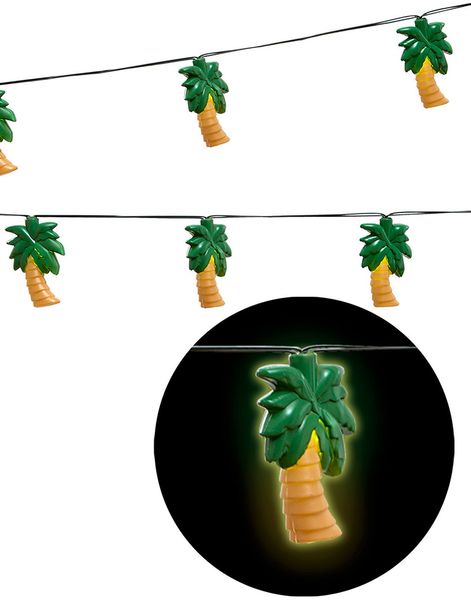 Lyskæde med 10 Palmer 2,5 Meter