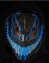 Svart Monstermaske med Blått LED Lys