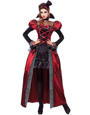 Viktoriansk Vampyrkostume til Dame 3 Dele