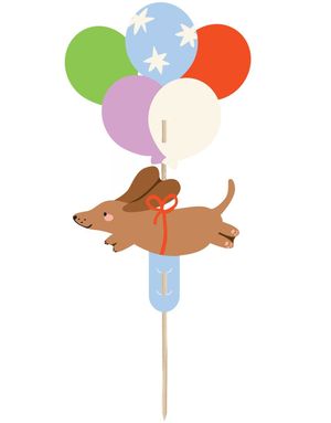 1 stk Kaketopp Dachshund - Dog Party