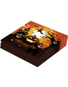12 stk Servietter med Gresskarmotiv 33x33 cm