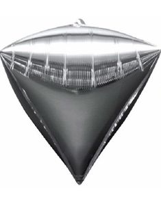 3 stk Sølvfarvet Metallisk Diamondz Folieballon 50x38 cm