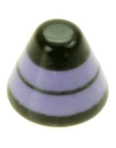 DualRing Spike Lilla - 3 mm Akrylkugle til 1,2 mm stang