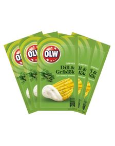 16 stk OLW Dipmix med Dill og Gressløk - Hel Eske
