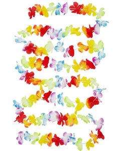 Hawaii Guirlander med Farverige Blomster 3 Meter