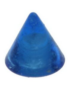 Blå Spike 3 mm Akrylkugle til 1,2 mm stang