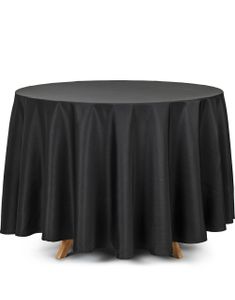 Svart Rund Duk 230 cm