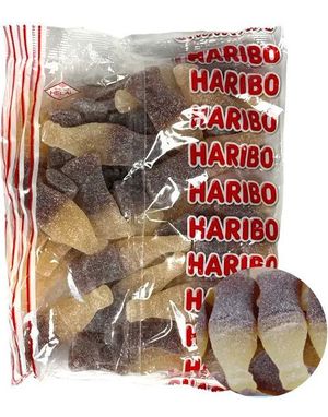 1 kg Haribo Fizzy Super Cola Bottles