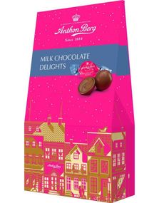 Anthon Berg Milk Chocolate Delights - Sjokoladekuler med Fyll i Gaveeske 110 gram