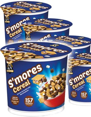 8 stk Inventure S'mores Cereal with Marshmallows - Frokostblanding i Kopp - Hel Eske 320 gram