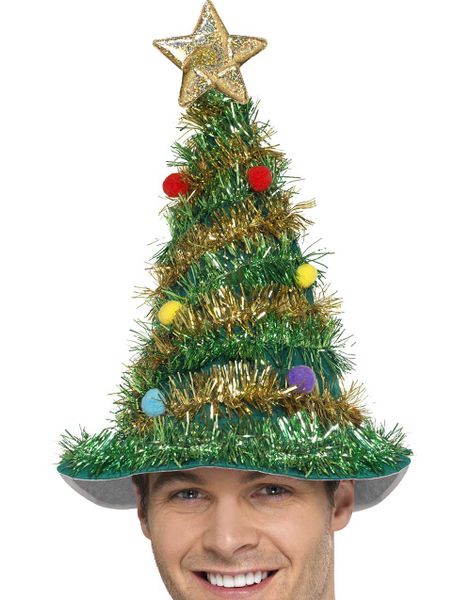 Glitrende Juletræshat 40 cm