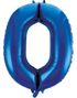 JUMBO Royal Blå Talballoner 0-9 - 86 cm