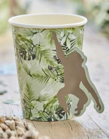 8 stk Jungelkopper med Pop-Up 266 ml - Let's Go Wild!
