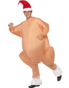 Fried Christmas Turkey - Oppustelig Kostume