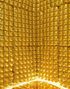 Gullfarget Waffle Folie Ballong for Backdrop/Bakgrunn 55 cm x 110 cm