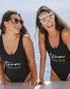 Store Hvite Runde Briller med Tekst "Team Bride" - Hen Weekend