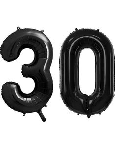 30 år balloner - 35 cm sort