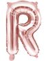 Rose Guldfarvede Bogstavballoner A-Z - 35 cm