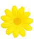 20 stk Gule Dekorationsblomster